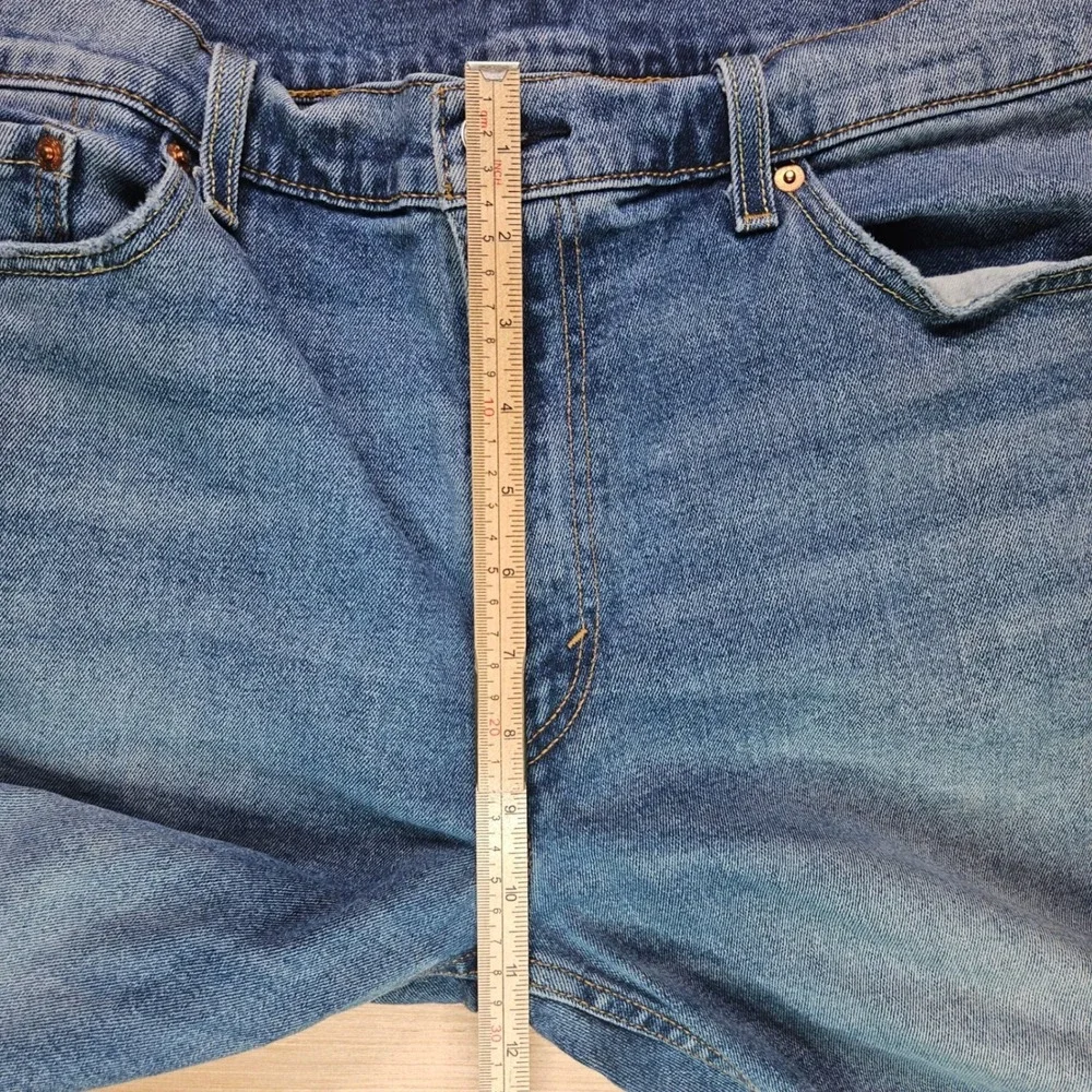 Levis 511 Denim Shorts Mens‎ 38 Blue Cut Off Raw Hem Stretch Casual